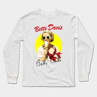 Bette Davis Ice Cream Long Sleeve T-Shirt